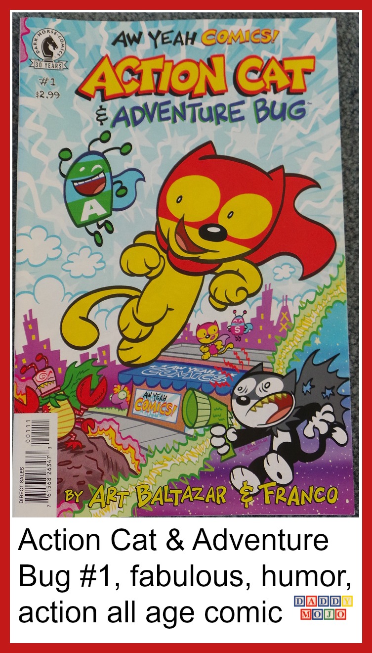 Action Cat & Adventure Bug #1, fabulous, humor, action all age comic