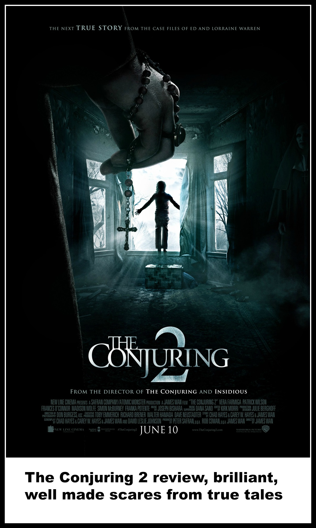 The Conjuring 2 review, brilliant, well made scares from true tales