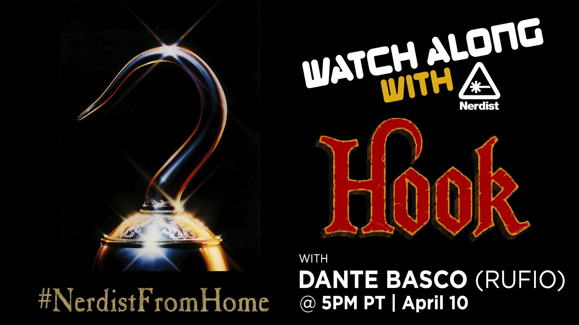 Join the Hook watch-along twitter party with Nerdist and Dante Basco