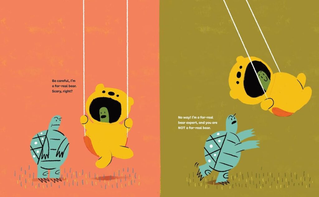 Bearsuit Turtle Makes a Friend melds absurd humor, turtles and bear behavior for an instant illustrated classic.