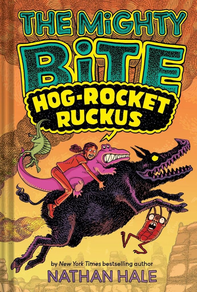 The Mighty Bite: Hot-Rocket Ruckus is slapstick silly, but also very intelligent, in this graphic novel series that speaks to audiences via flying pigs and viral videos.