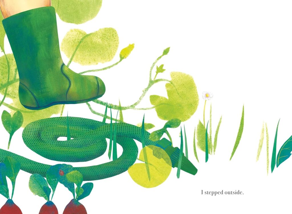 Giant Steps is a simple illustrated book that rises above the crowd due to its creative use of perspective.