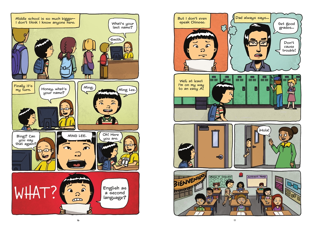 Don’t Cause Trouble is a graphic novel that speaks to grades four through seven in a direct, funny and realistic way that those ages can smell.