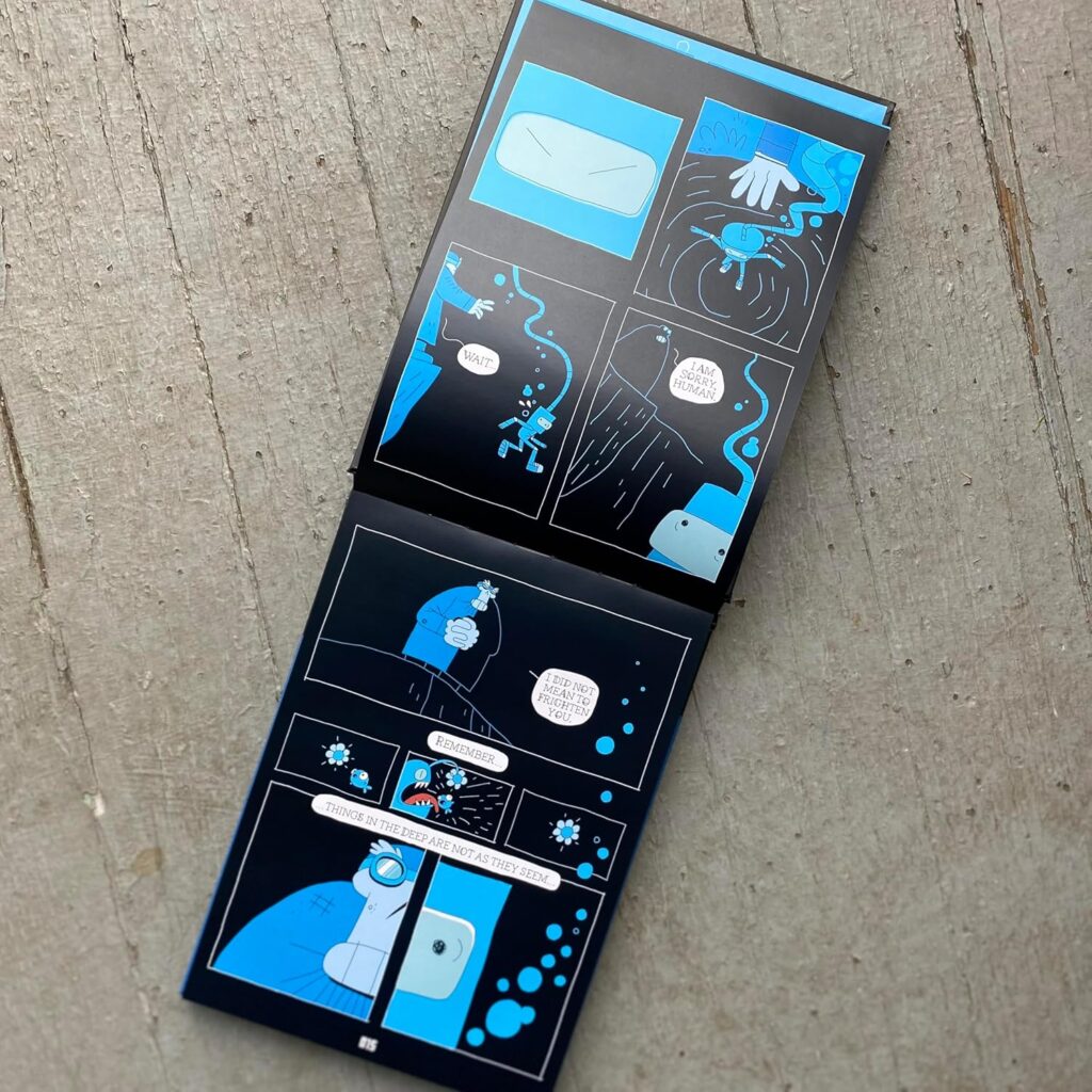 Deeply Dave is a graphic novel that’s one of the most creative, unique and fun that we’ve read in years. It’s creative, smart and perfect for curious kids eight and up.