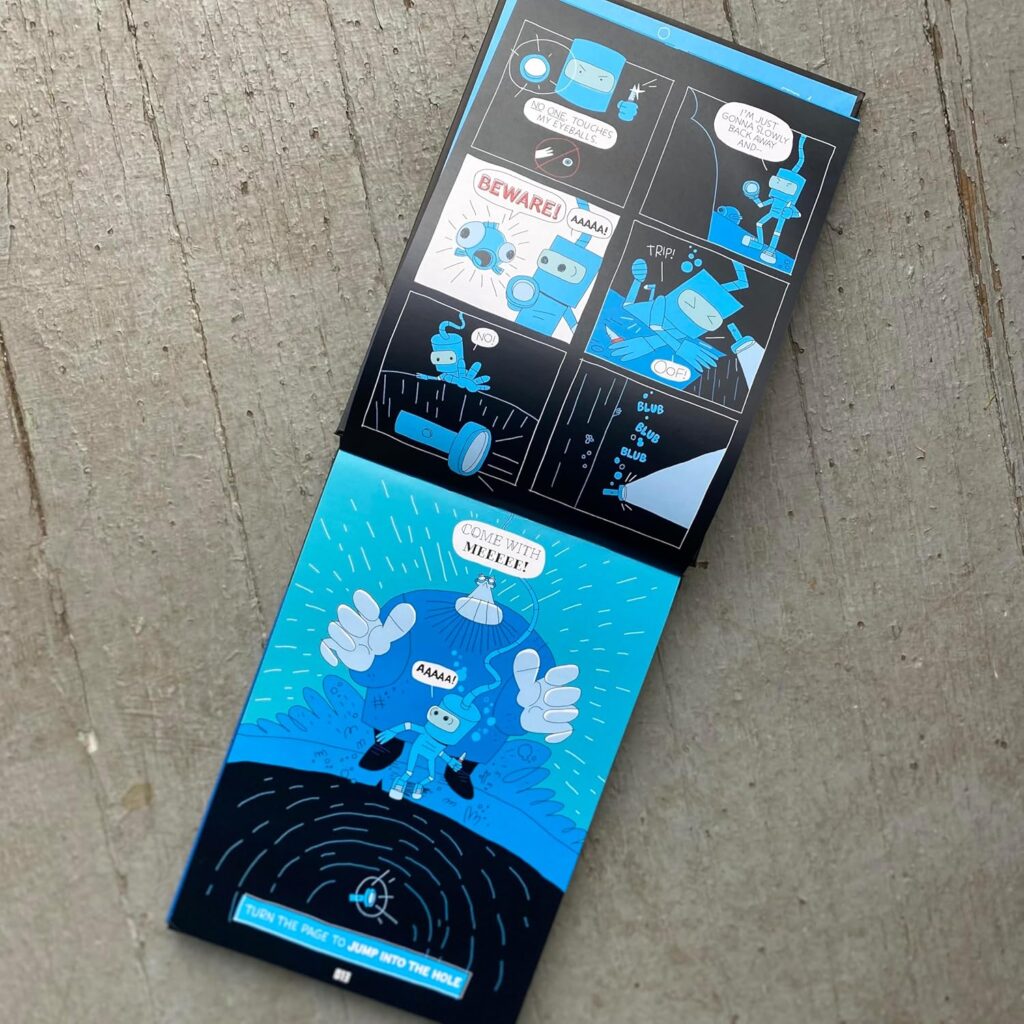 Deeply Dave is a graphic novel that’s one of the most creative, unique and fun that we’ve read in years. It’s creative, smart and perfect for curious kids eight and up.