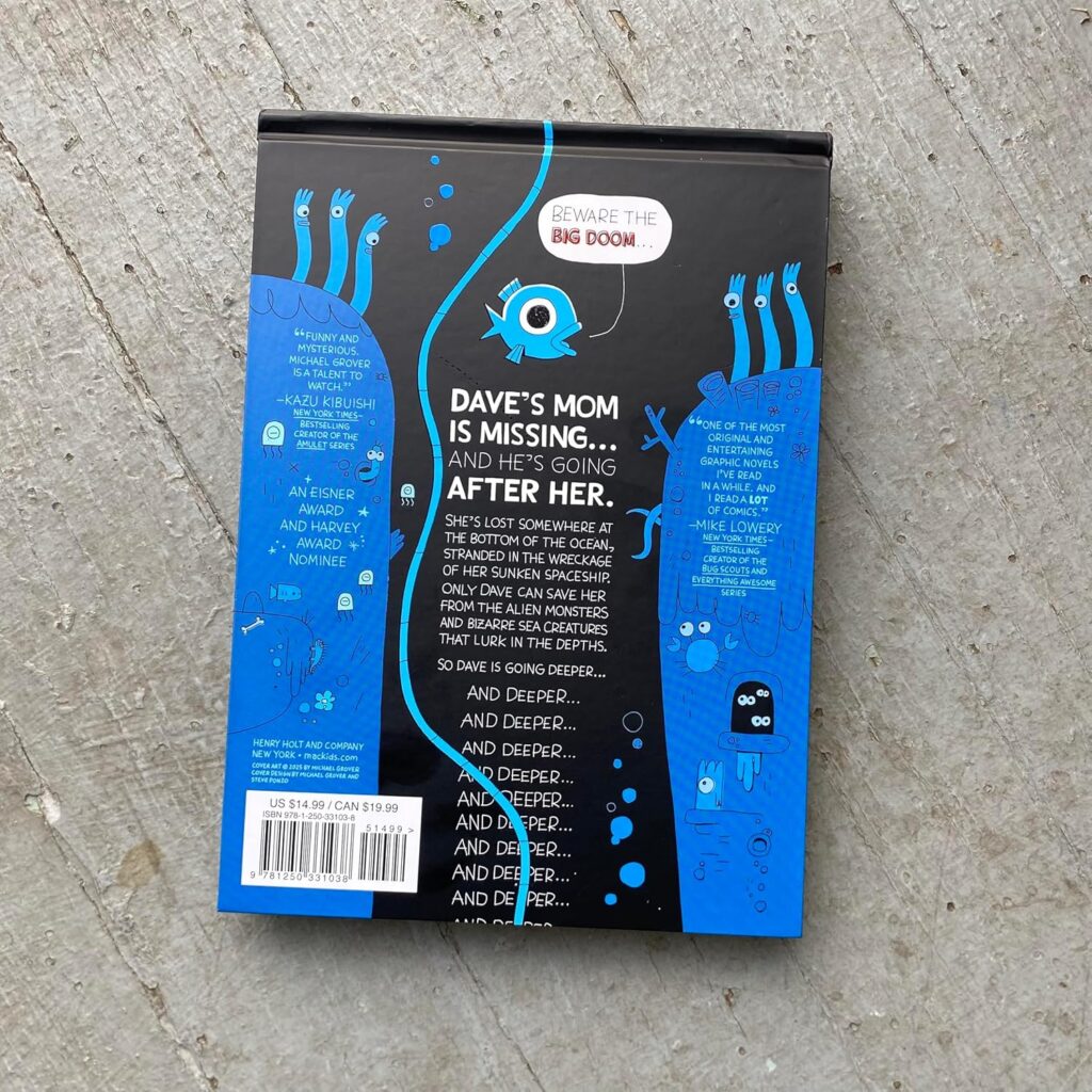 Deeply Dave is a graphic novel that’s one of the most creative, unique and fun that we’ve read in years. It’s creative, smart and perfect for curious kids eight and up.