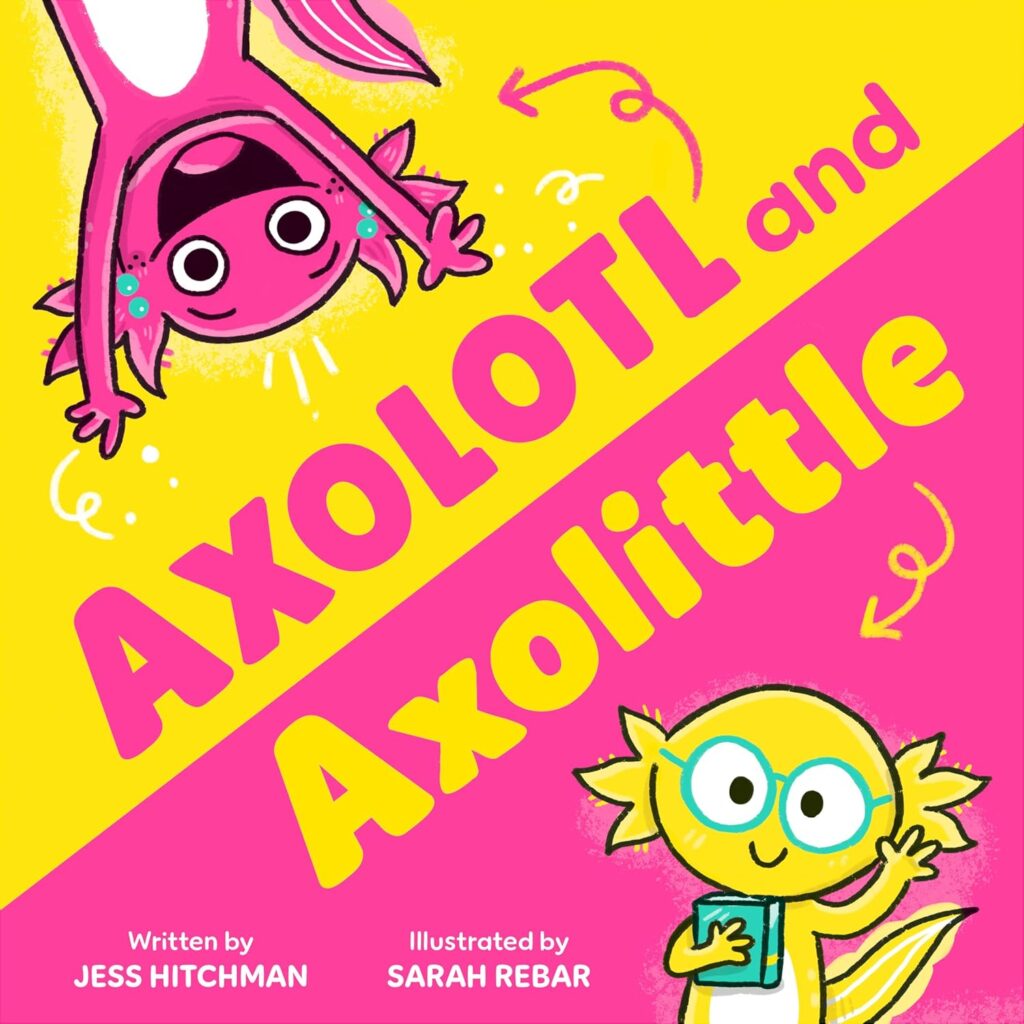 Axolotl and Axolittle is a picture book with big, cute characters, who are small in real life, but pack a powerful punch that softly teaches amongst the laughs. .