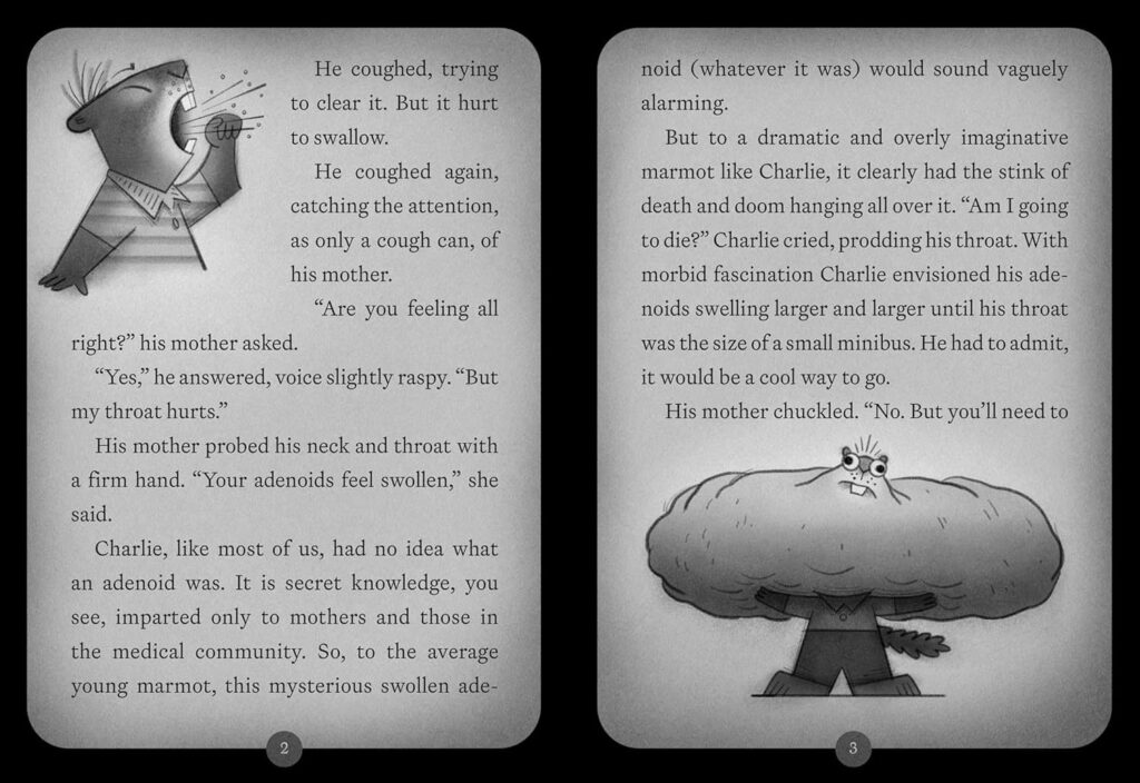 Jasper Rabbit’s Creepy Tales! Troubling Tonsils! is the first in a series of fun chapter books that continues the young creepies for ages 6-9.