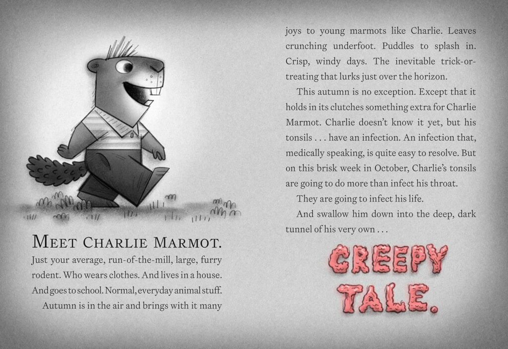 Jasper Rabbit’s Creepy Tales! Troubling Tonsils! is the first in a series of fun chapter books that continues the young creepies for ages 6-9.