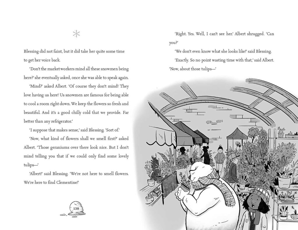 The Snowman Code uses pacing, succinct dialogue, humor, well developed characters and heart to create a fabulous chapter book for elementary school.