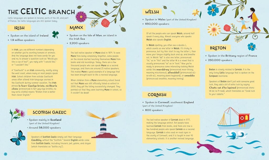 The Atlas of Languages: Words Around the World makes a reference book on languages entertaining, a la the 500lb gorilla in non-fiction reference.