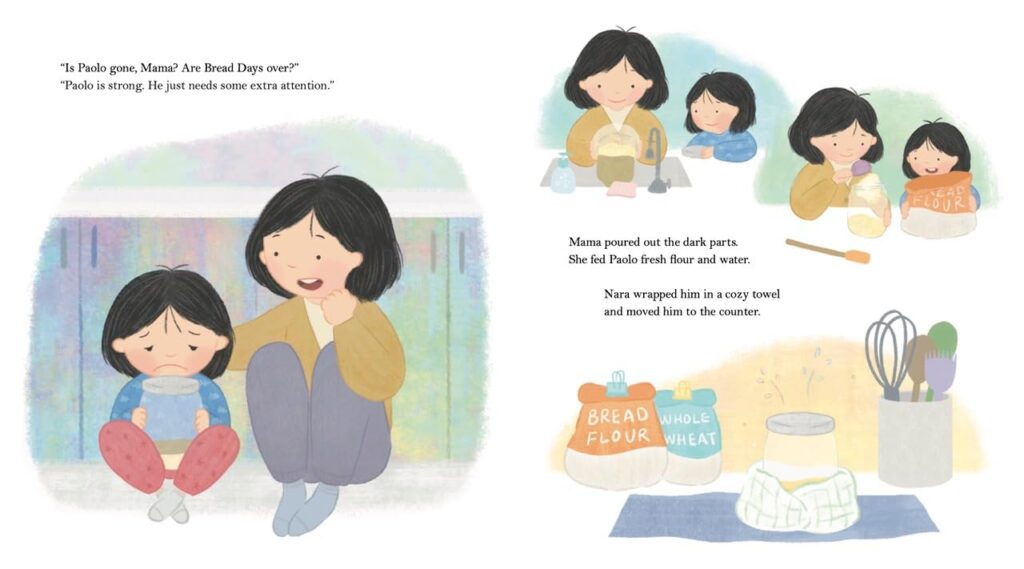 Bread Days is an illustrated book by Hannah Chung that deals with a family tradition and its power to deal with grief.