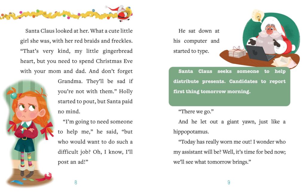 The Christmas Contest: An Advent Novel is for young readers that combines opening a new thing, with an early chapter book story.