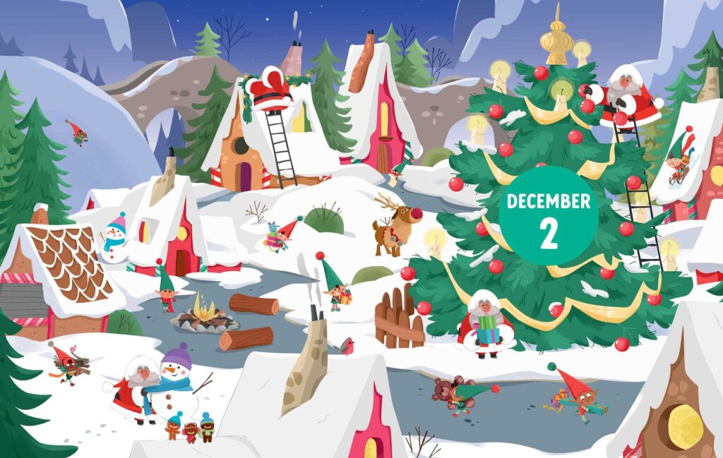 The Christmas Contest: An Advent Novel is for young readers that combines opening a new thing, with an early chapter book story.