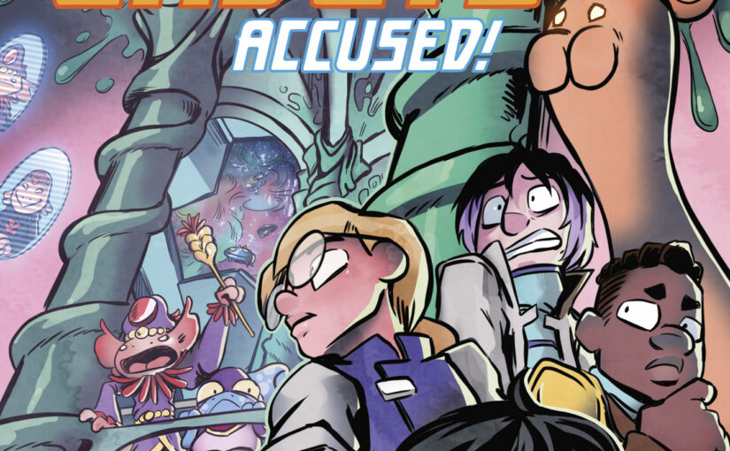 Cosmic Cadets: Accused, great graphic novel fun for ages 9 and up