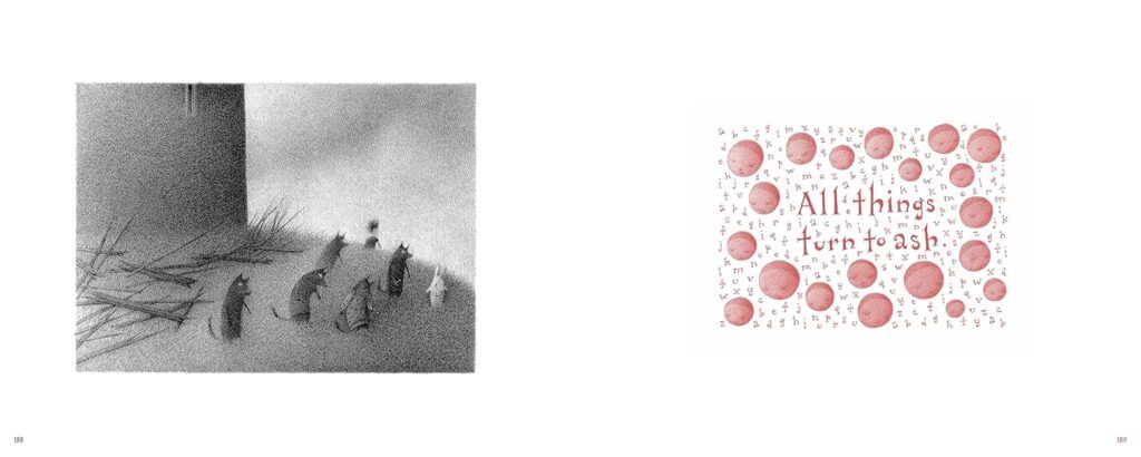 The Five Wolves is a graphic novel that’s heavy on art an interpretation and very light on words.