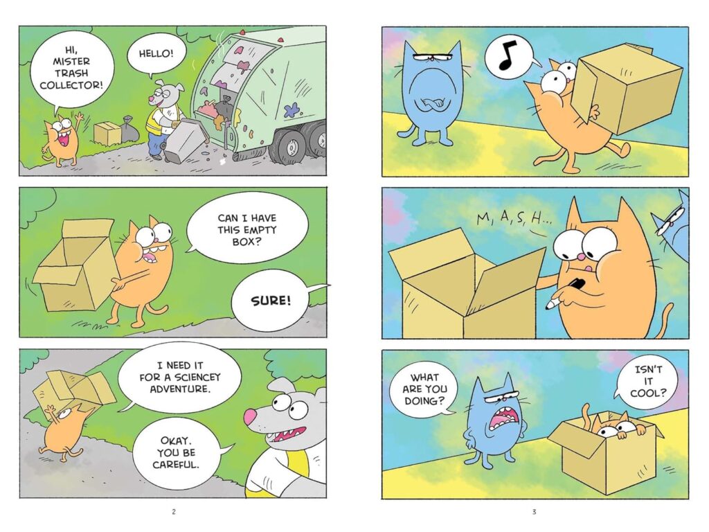 A Blurmp in Time unhinges Catwad’s friend in a time-traveling graphic novel (that kids will want to read) for ages seven and up.