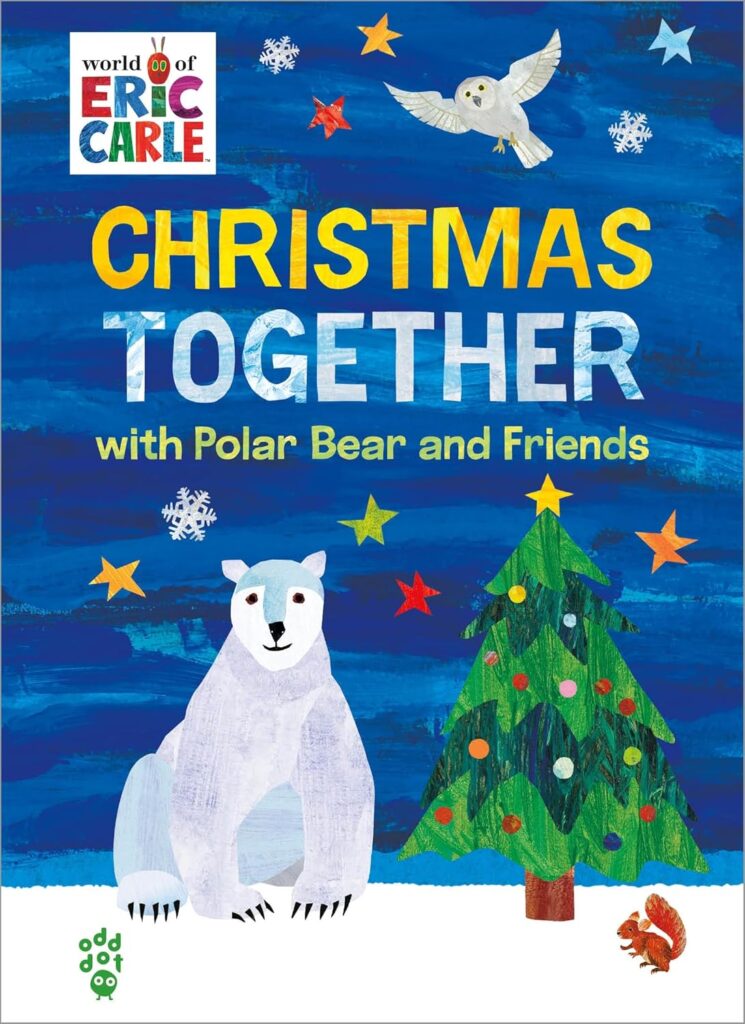 Christmas Together with Polar Bear and Friends is from the World of Eric Carle, but is presented in a scaled down size that will disappoint those familiar with his style.
