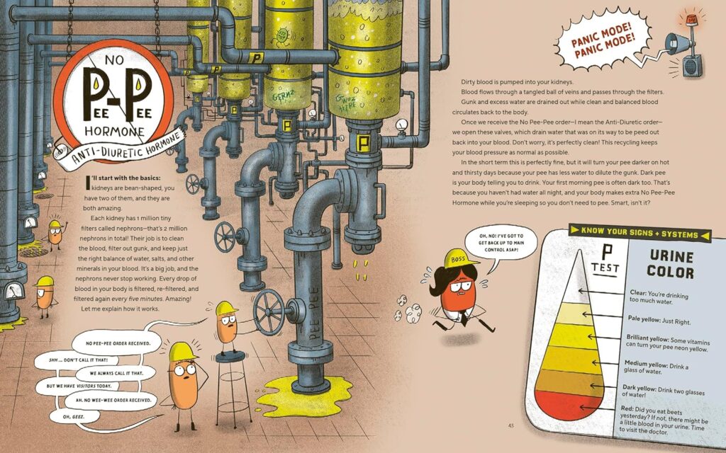 The Gland Factory straddles the line between reference book and graphic novel in a funny, LOL, and educational way that kids will want to experience.