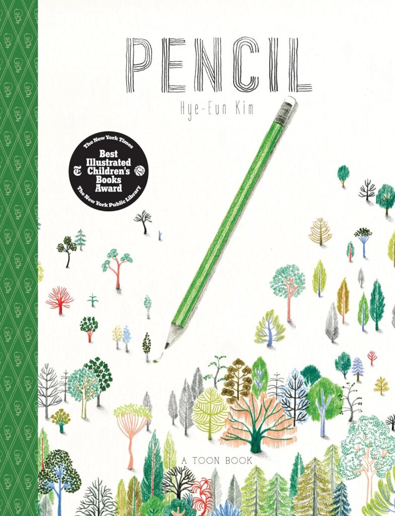Pencil, a gorgeously illustrated wordless book offers a sublime take on being creative, sustainability and individuality.