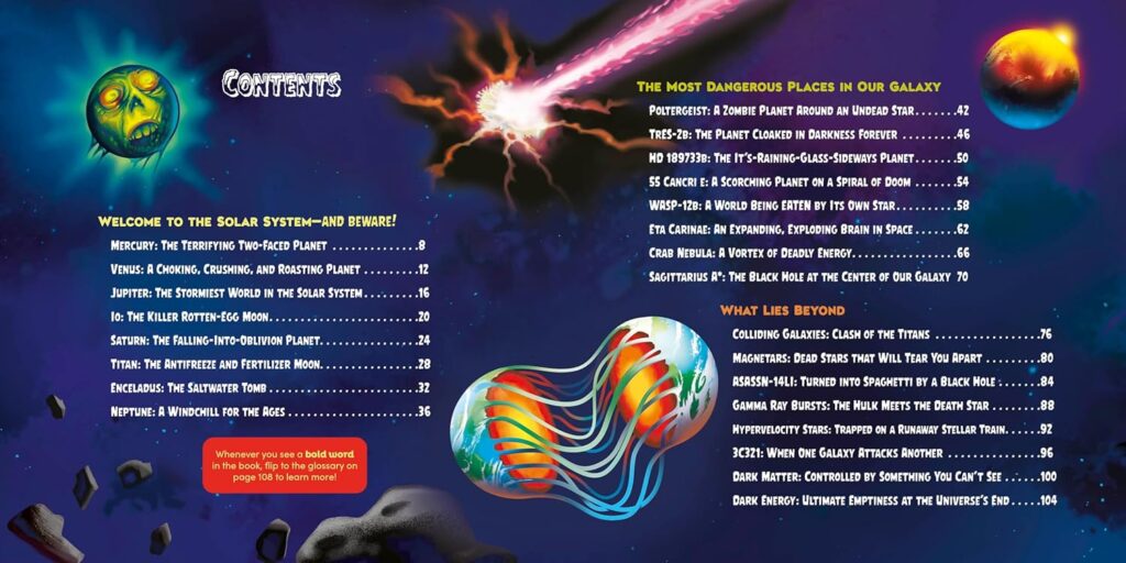 Why Space Will Freak You Out takes the scary and odd path to entertaining, and educating kids aged eight and up.