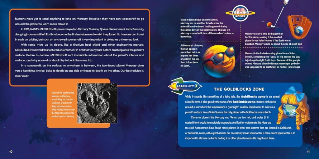 Why Space Will Freak You Out takes the scary and odd path to entertaining, and educating kids aged eight and up.