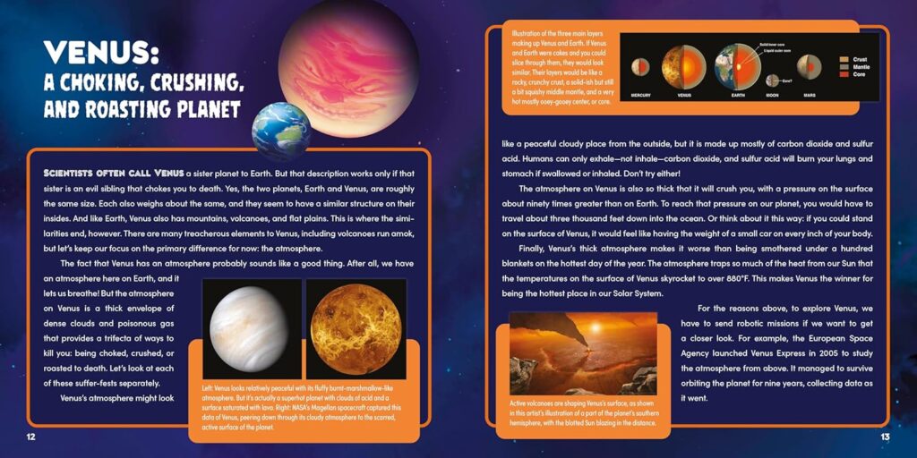 Why Space Will Freak You Out takes the scary and odd path to entertaining, and educating kids aged eight and up.