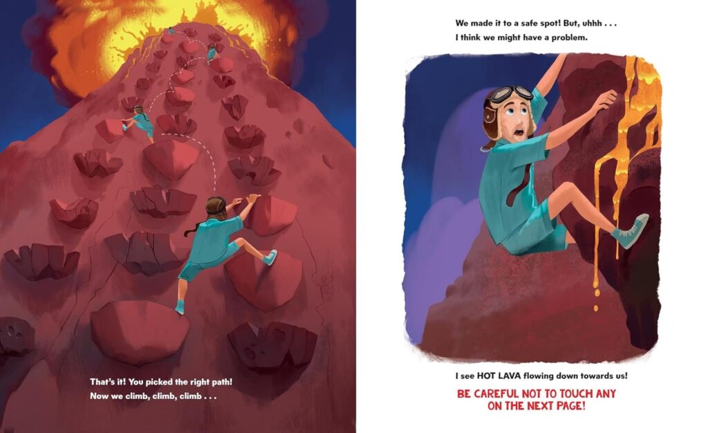 Danny Go’s Volcano Adventure, preschool rockstar translates video energy to children’s interactive book fun.