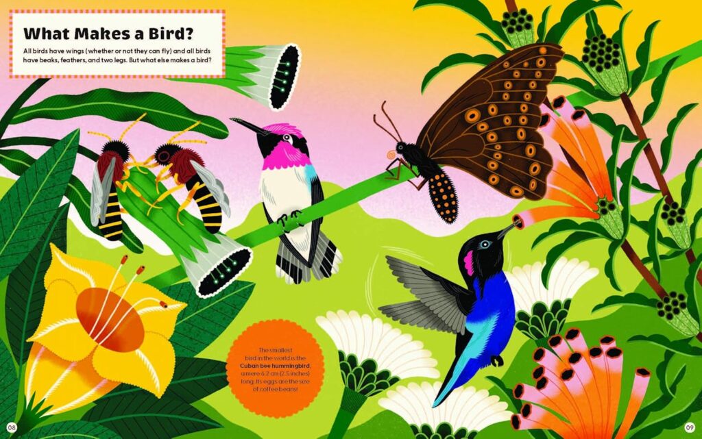 What Makes A Bird? is effortlessly enjoyable STEM on the ancestors of dinosaurs and their habitats and characteristics today.