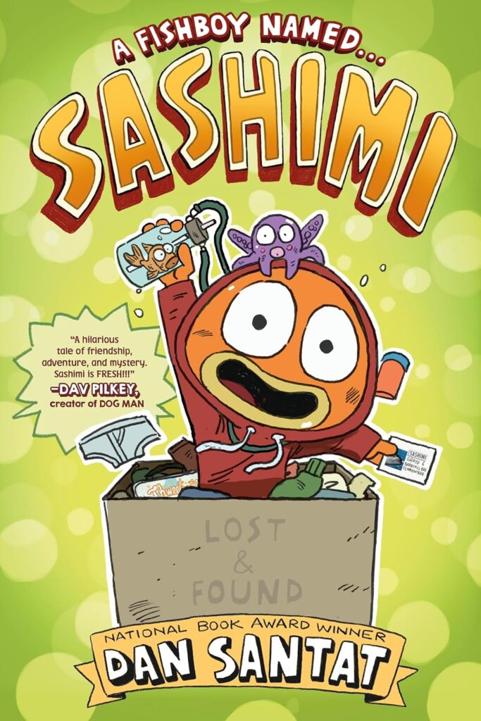 A Fishboy Named…Sashimi is by children’s author rockstar Dan Satat and continues his knack for knowing what early readers want in a graphic novel.
