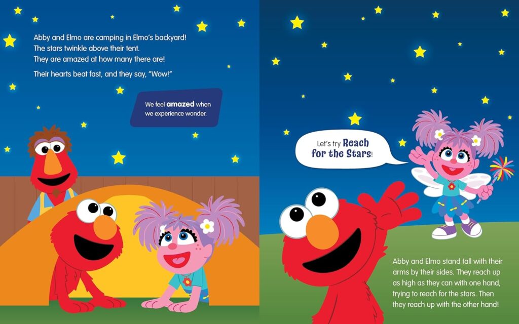Get the Wiggles Out is a Sesame Street book that uses very short stories and movement to help toddlers through early elementary overcome frustrations.