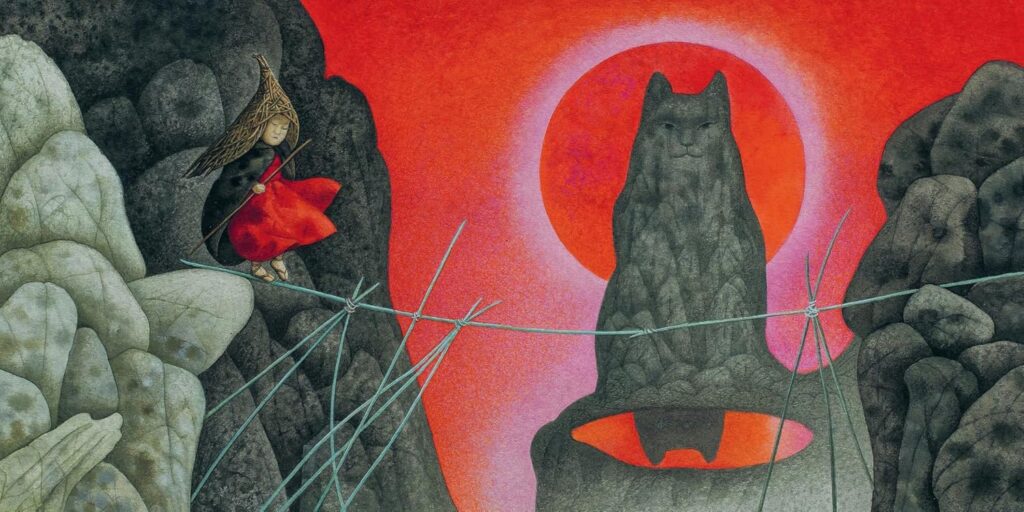 The Boy Who Drew Cats: A Japanese Folktale uses gorgeous illustrations of cats, temples and an epic quest to make a 100 year old story feel alive.