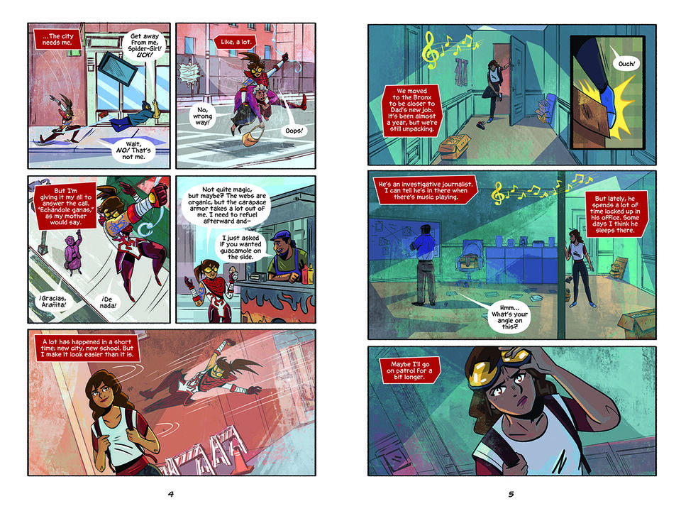 Around the Spider-Verse: An Original Graphic Novel Collection is three new stories that contain what makes Spider-Man so awesome and relatable.