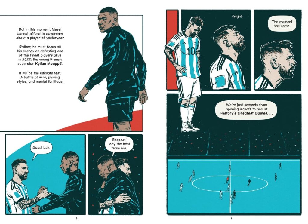 Lionel Messi’s World Cup Triumph is a graphic novel that allows ‘readers’ and ‘sports kids’ to agree that this book is awesome.