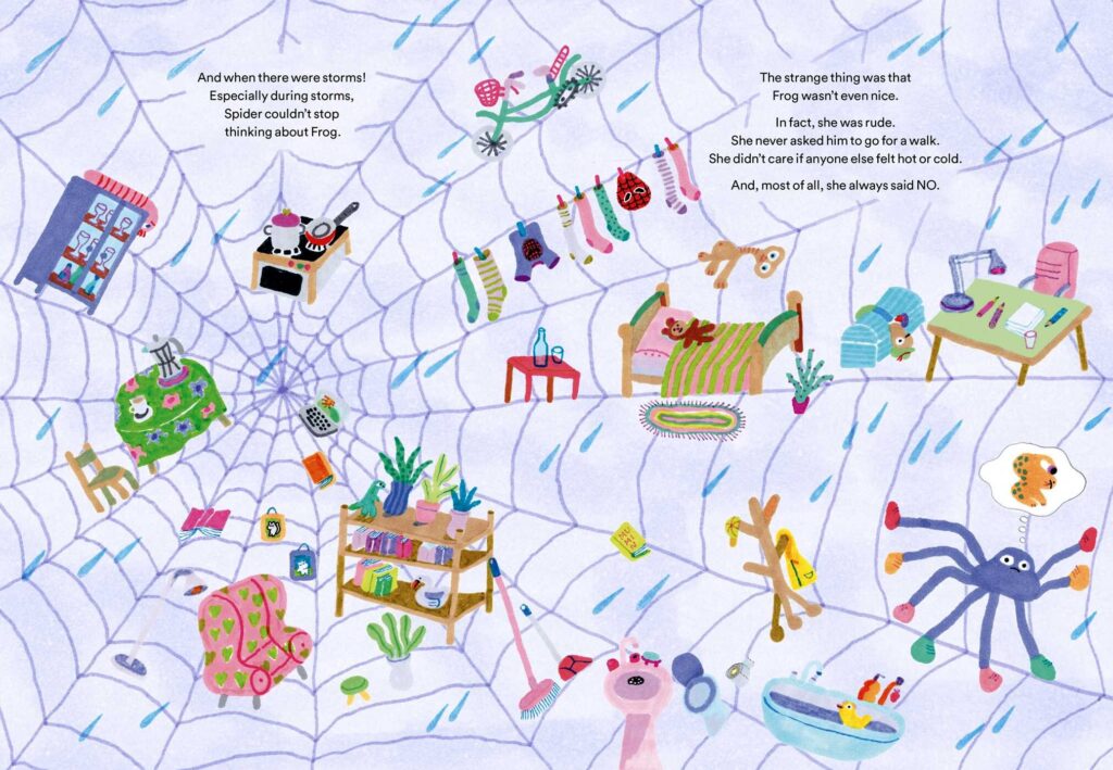 No, No, No is a sublime illustrated book that uses gorgeous art and a very simple premise that allows young audiences to become aware of un-needed variables around us.