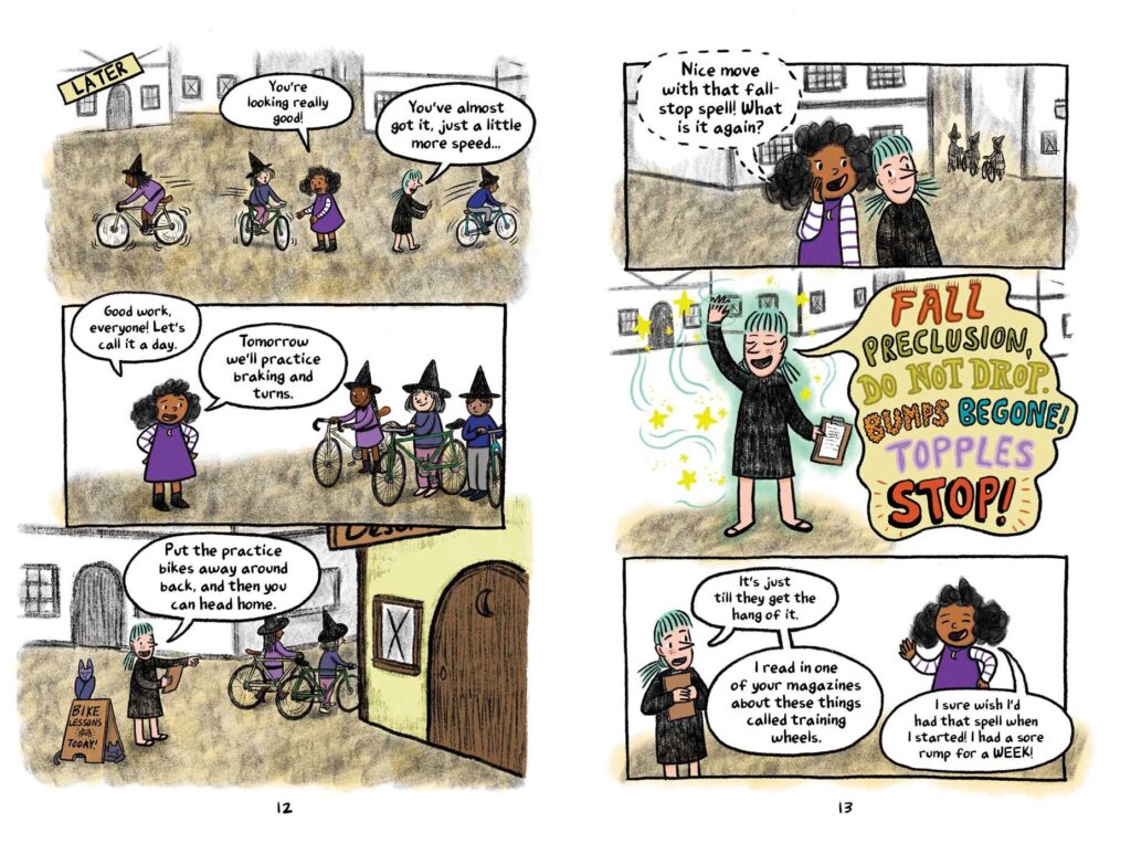 Jazzy the Witch in Friend Fiasco is the second in a very cute graphic novel series for early elementary school and up with puns, action and a soft lesson or two.