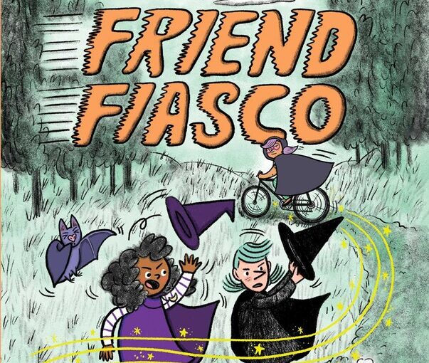 Jazzy the Witch in Friend Fiasco is the second in a very cute graphic novel series for early elementary school and up with puns, action and a soft lesson or two.