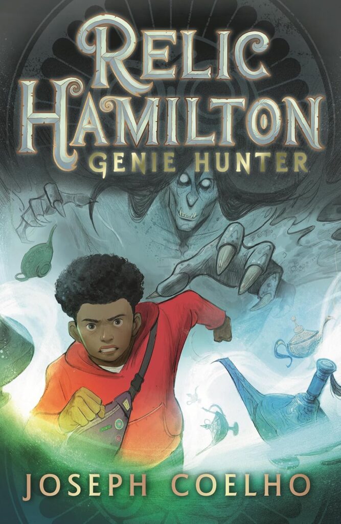 Relic Hamilton, Genie Hunter is mglit that starts in upper-elementary and goes through middle school that’s fun to read and wicked quick.