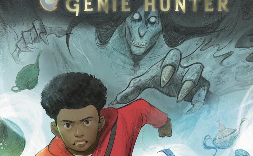 Relic Hamilton, Genie Hunter is mglit that starts in upper-elementary and goes through middle school that’s fun to read and wicked quick.