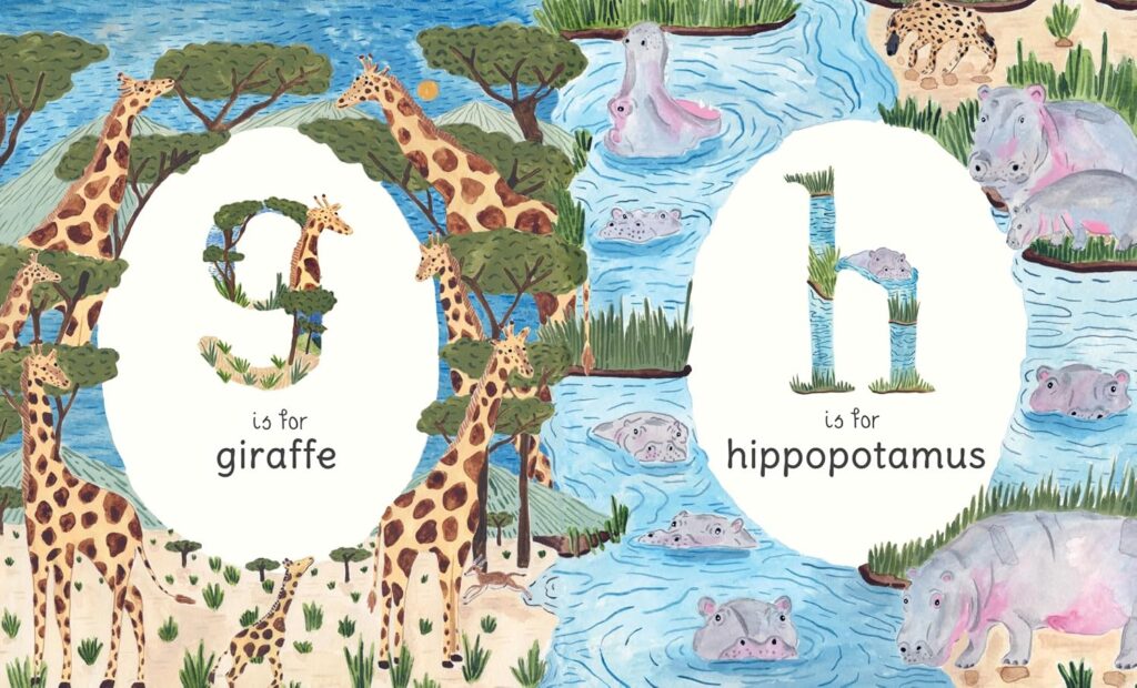 A to Z: An Animal Alphabet shows the very young how to do the 26 building blocks in the vein of the In Our Nature book series.