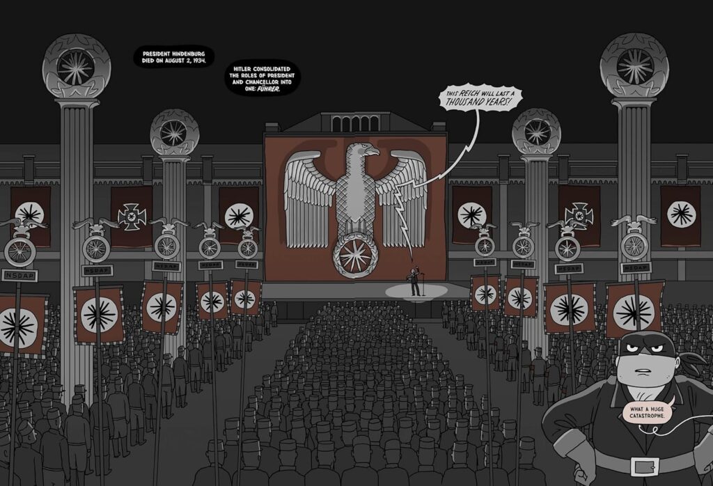 Nathan Hale’s Hazardous Tales: The Web of War is a non-fiction graphic novel that’s as good as the medium gets.